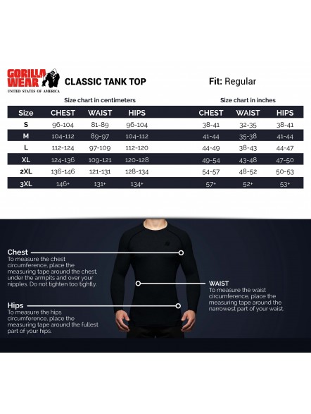 Tank Top Treningowy Bawełniany Męski Classic