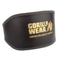 Full Leather Padded Belt Black - PAS kulturystyczny Gorilla Wear U.S.A