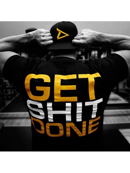 Męska koszulka na siłownie dopasowana "Get Done"