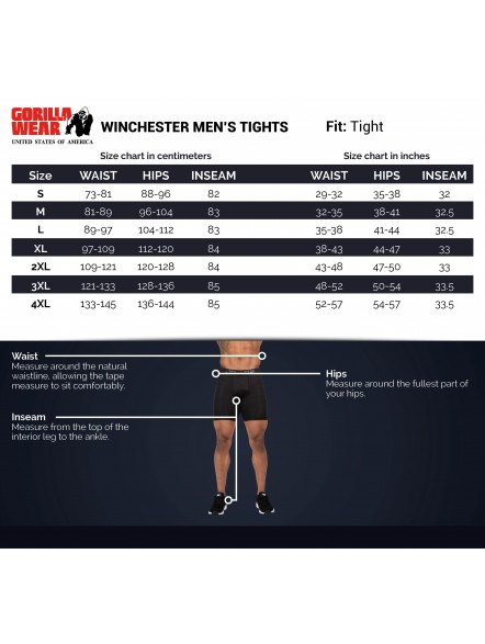 Legginsy Treningowe z Kieszenią Męskie Winchester