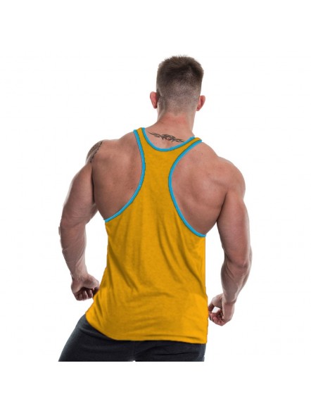 Tank top na siłownie dopasowany męski Muscle Joe Contrast