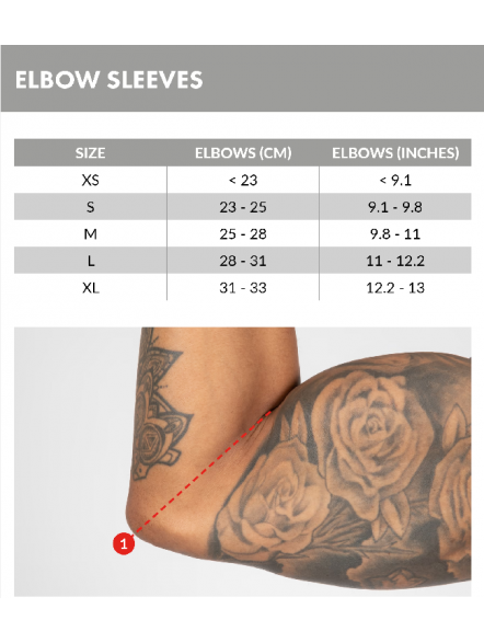 Opaski na łokcie 3mm grubości Elbow Sleeves