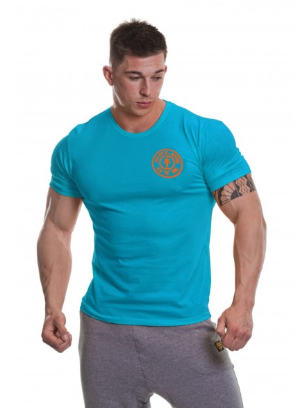 Dopasowana koszulka męska na trening Chest Logo