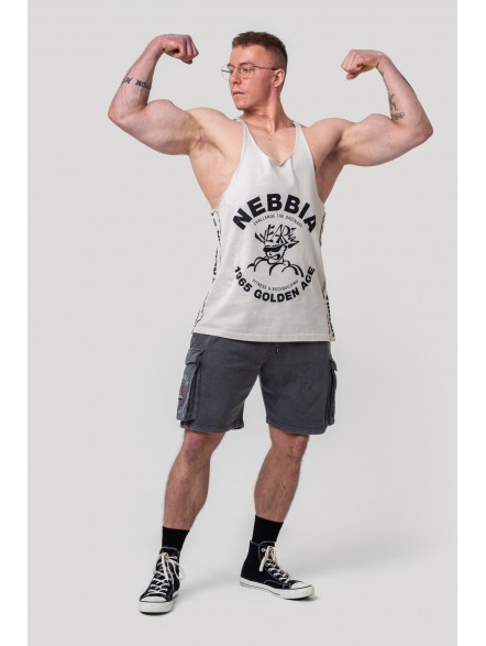 Tank top treningowy stringer NEBBIA x Olympia No. 3 Golden Age 791
