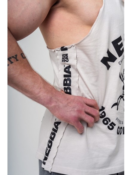Tank top treningowy stringer NEBBIA x Olympia No. 3 Golden Age 791