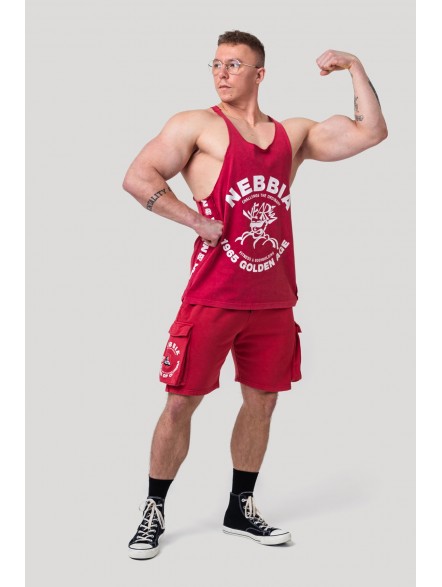 Tank top treningowy stringer NEBBIA x Olympia No. 3 Golden Age 791