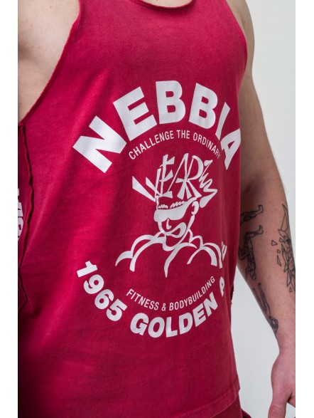 Tank top treningowy stringer NEBBIA x Olympia No. 3 Golden Age 791