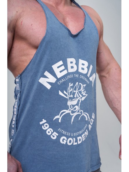 Tank top treningowy stringer NEBBIA x Olympia No. 3 Golden Age 791