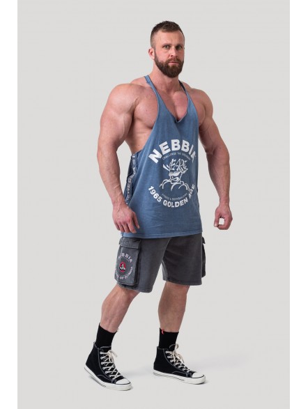 Tank top treningowy stringer NEBBIA x Olympia No. 3 Golden Age 791