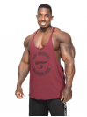 Tank top męski mocno wycięty Stringer na siłownie