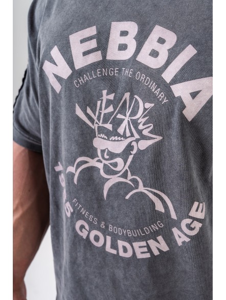 Koszulka treningowa oversize NEBBIA x Olympia No.3 Golden Age 790