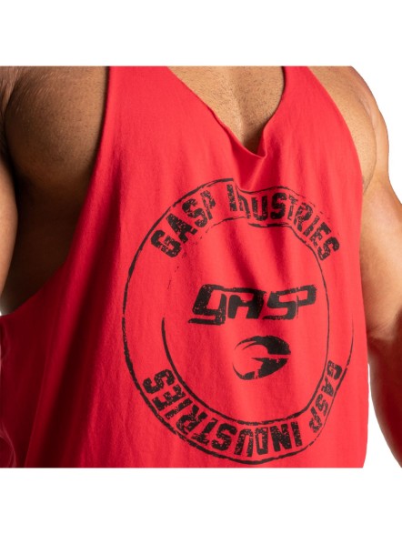 Tank top męski mocno wycięty Stringer na siłownie