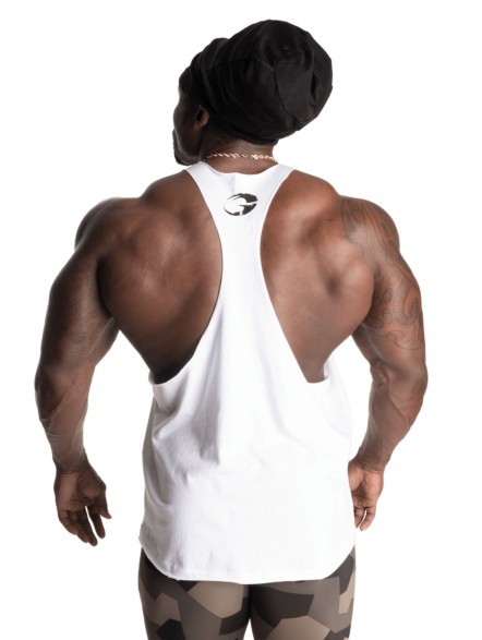Tank top męski mocno wycięty Stringer na siłownie