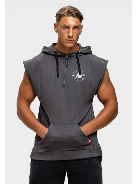 Bezrękawnik treningowy z kapturem Huntley S/L Hoodie