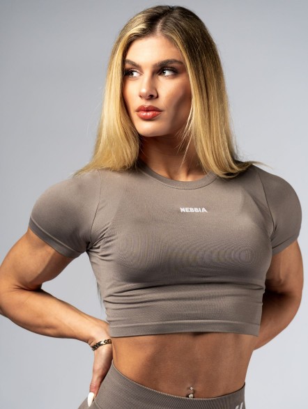Damski crop top bezszwowy POWER No. 891