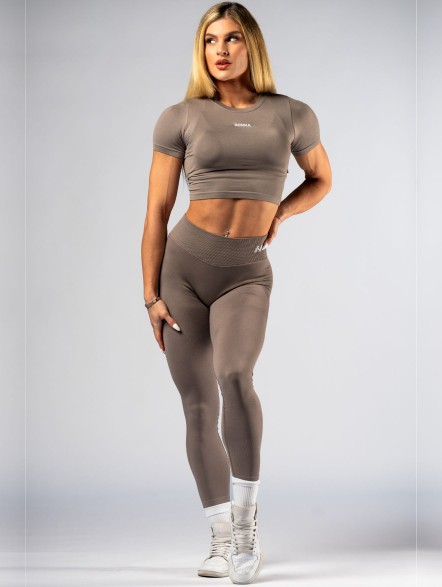 Damski crop top bezszwowy POWER No. 891
