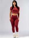 Damski crop top bezszwowy POWER No. 891
