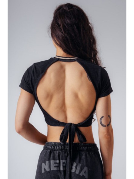 Crop top NEBBIA x Olympia No.4 Open-back 938