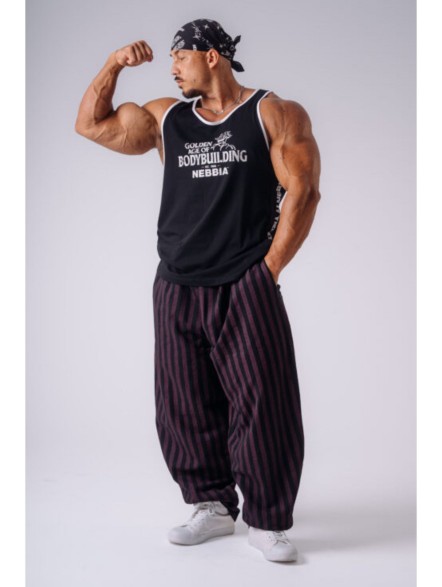 Spodnie treningowe NEBBIA x Olympia No.4 Pinstripe 956