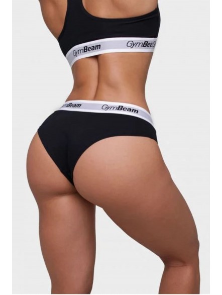 Figi damskie 3pak czarne GymBeam