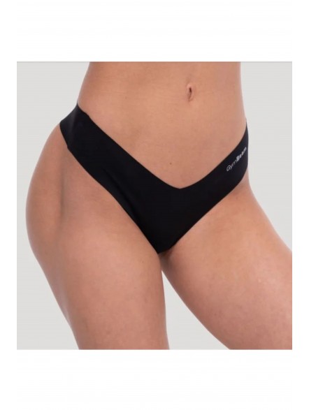 Figi bezszwowe Comfy czarne 3Pak GymBeam