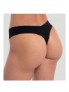 Figi bezszwowe Comfy czarne 3Pak GymBeam