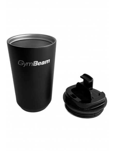 Kubek termiczny Adventure Black 380 ml GymBeam
