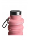 Składana butelka na wodę Pink 500 ml GymBeam