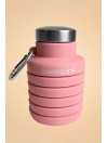 Składana butelka na wodę Pink 500 ml GymBeam
