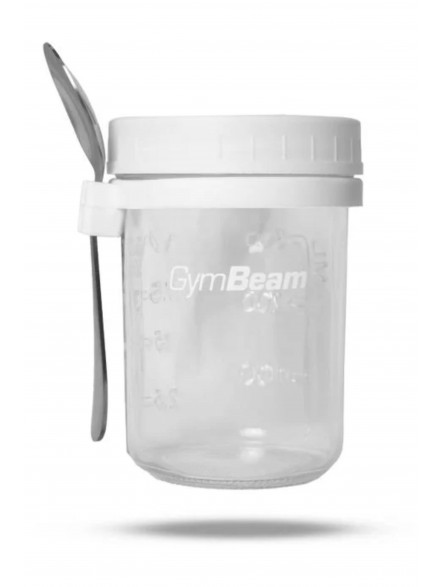 Kubek śniadaniowy White 350 ml GymBeam