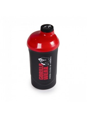 Gorilla Wear Wave 600ML - Black/Red  Shaker z nowej kolekcji